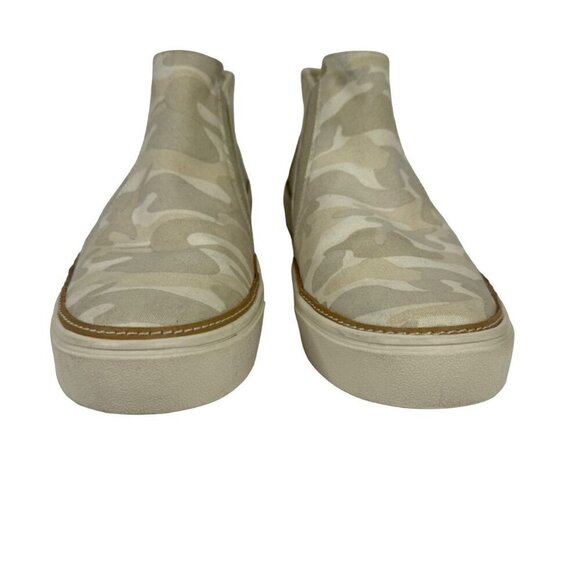Toms Camo High Top Slip On Sneaker Tan Khaki Cream Casual Women's 7.5 EUC - Picture 3 of 8